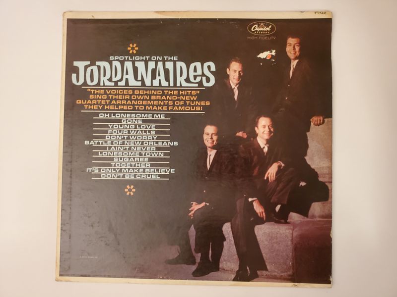 The Jordanaires Spotlight on the Jordanaires vinyl record
